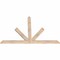 Ekena Millwork Saratoga Smooth Timber Gable Bracket, Douglas Fir, 60"W x 40"H x 1 1/2"D x 3 1/2"F, 16/12 Pitch GBW060X40X0204SAR00SDF - alternate 5